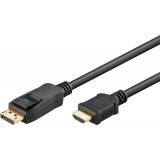 Laidas DisplayPort v1.2 - HDMI 1.4v 5m 4K (30Hz) Goobay